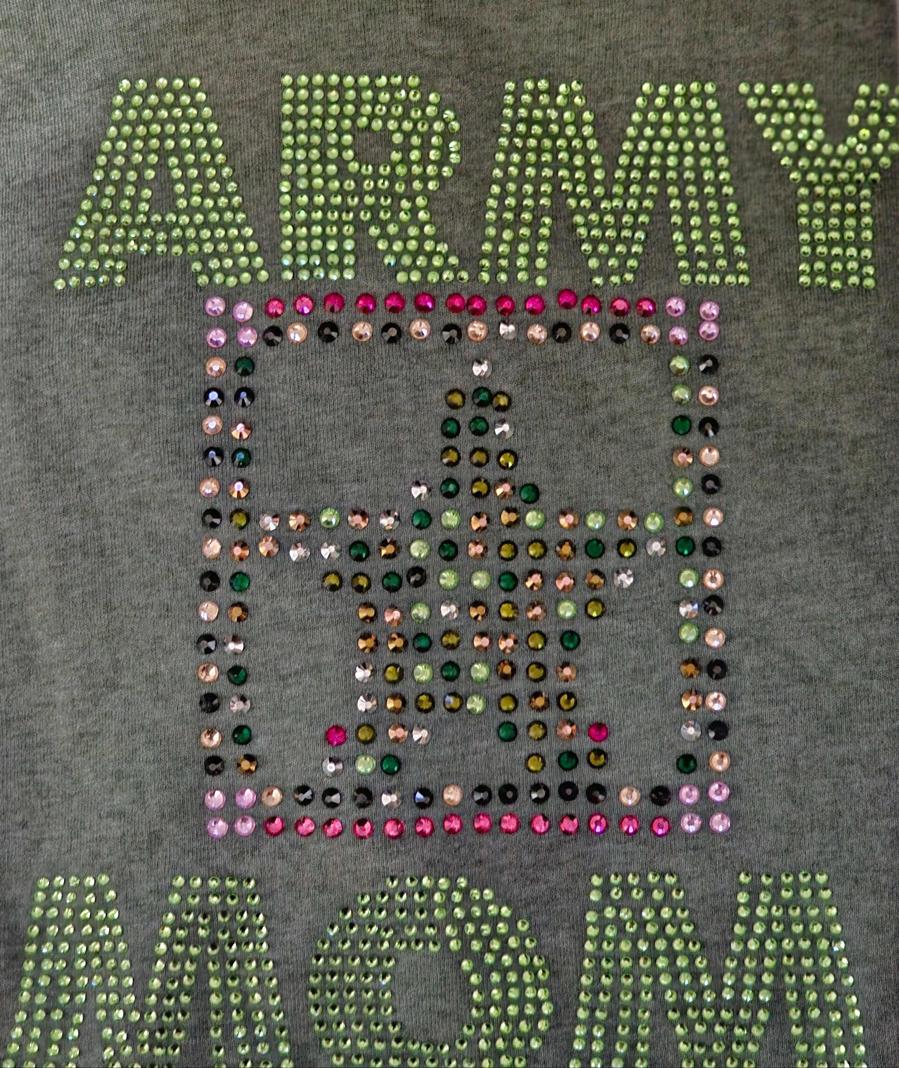Military Mom Rhinestone T-Shirt