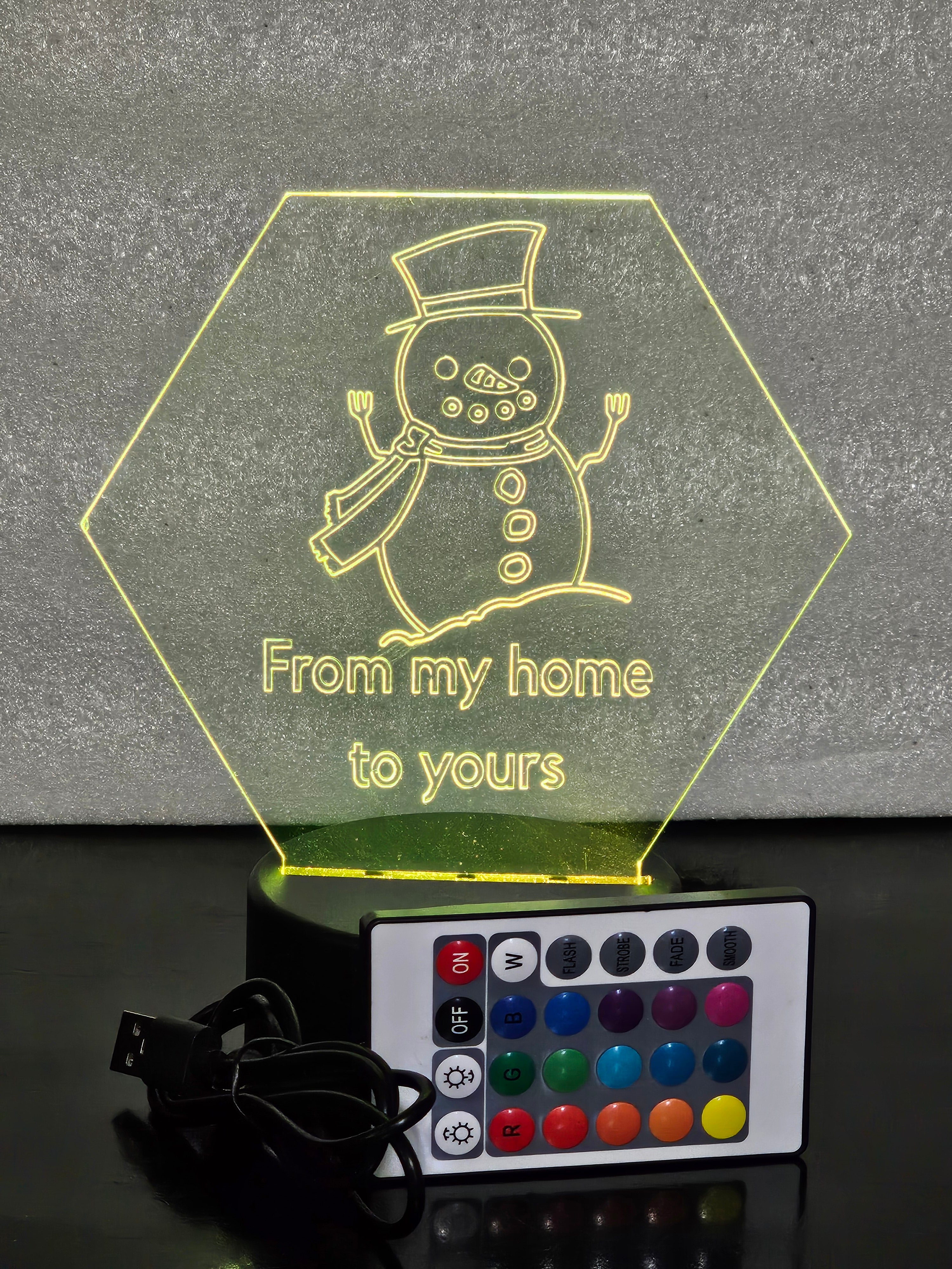 3D Globe Light Snow Man